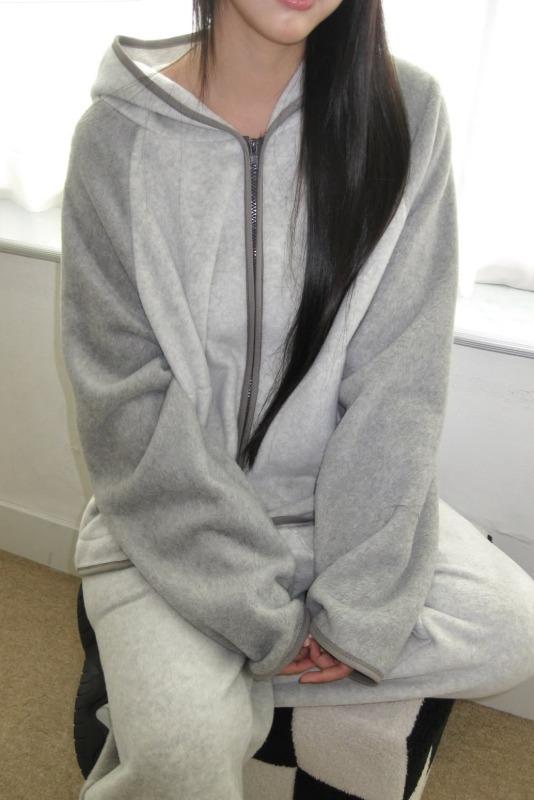 히피디피 bear fleece zip-up (3color)