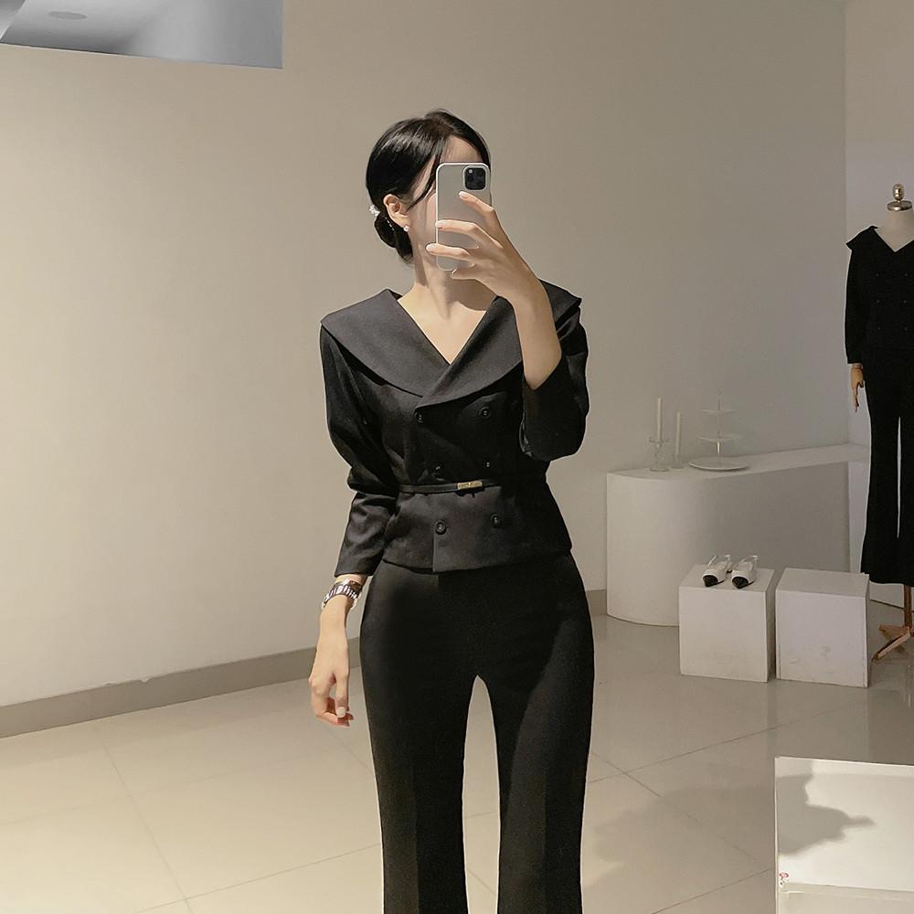 (당일발송/자체제작)하객패션 오프숄더 스판 블라우스