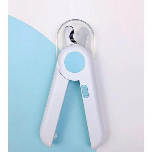 리스펫 반려동물 LED 다보여 발톱깎기 4.3 x 15 cm, 블루, 1개