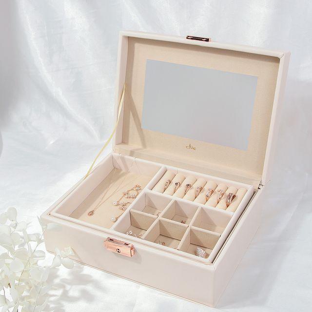 PRACTICAL CASE 파스텔 아이보리 보석함 CLAB21501JIP