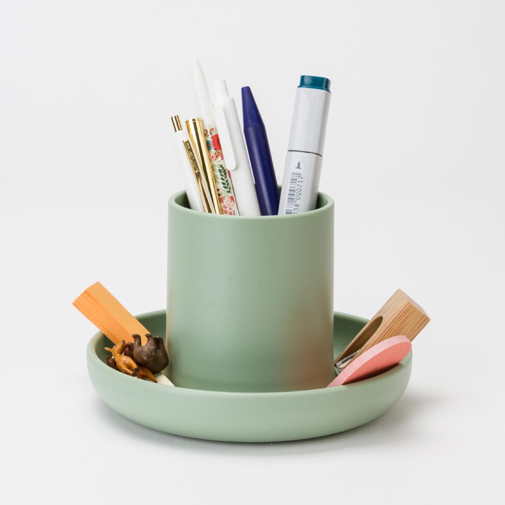 책상정리 화장대 정리 펜꽂이 머쉬룸트레이