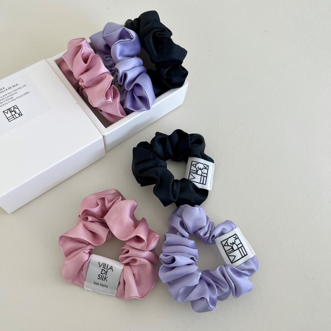 Baby scrunchie 3set (Pink/Purple/Black)