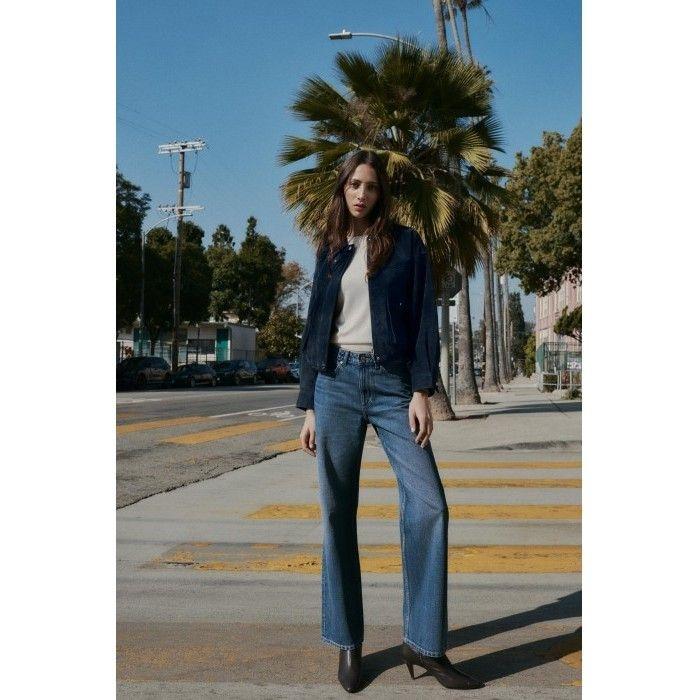 (ZARA 자라) Z03 스트레이트 하이웨이스트 롱 레그 진 8228 021 427