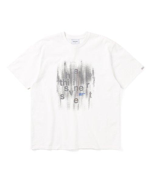 Brushed Paint Tee White