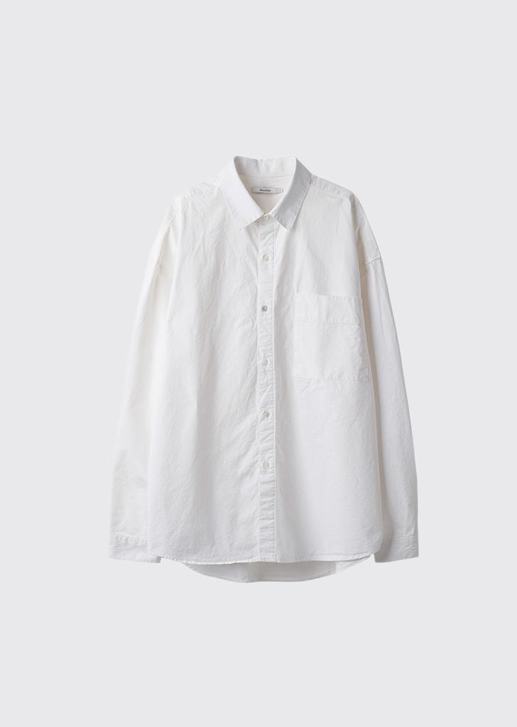 Basic bio washed shirts Ivory