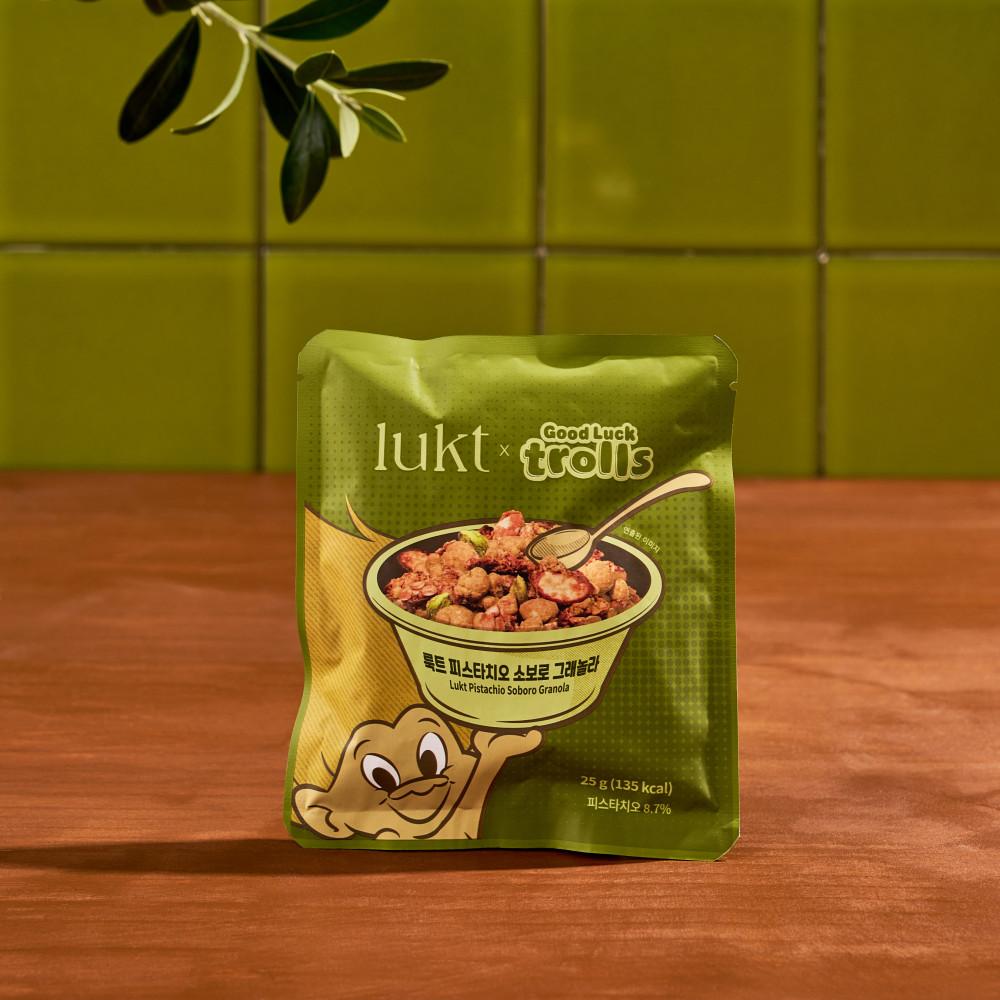 [트롤 콜라보] 룩트 피스타치오소보로 그래놀라 25g