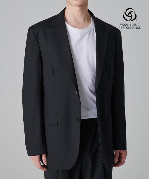 썸머울 릴렉스드 베이식 블레이저 [블랙]