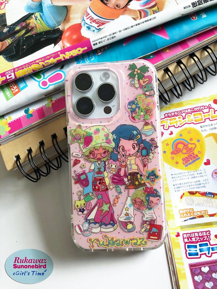 [ Rukawaz ] Girl's time 젤 하드 아이폰 케이스