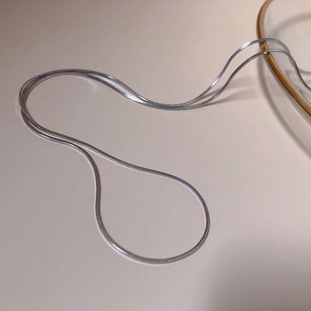 1+1*1600개돌파!당일출고* 스네이크 실버 목걸이