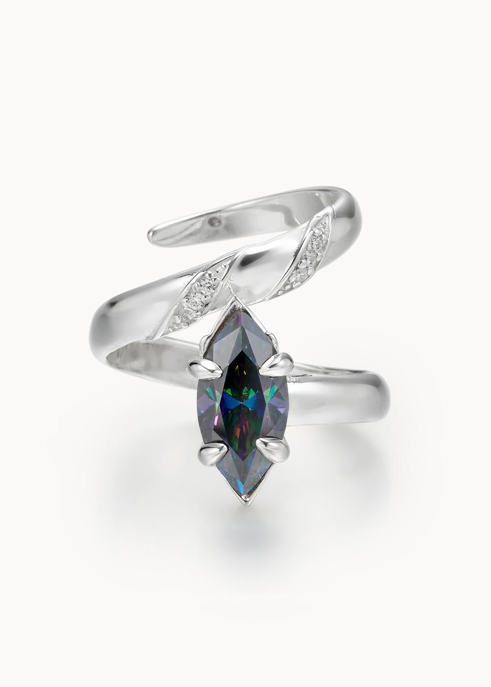 Midnight Blue Snake Ring - 2.0ct