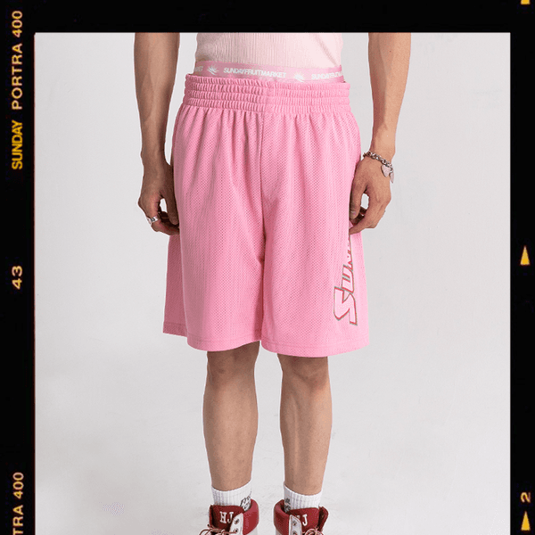SUNDAY LOVE MESH SHORTS PINK