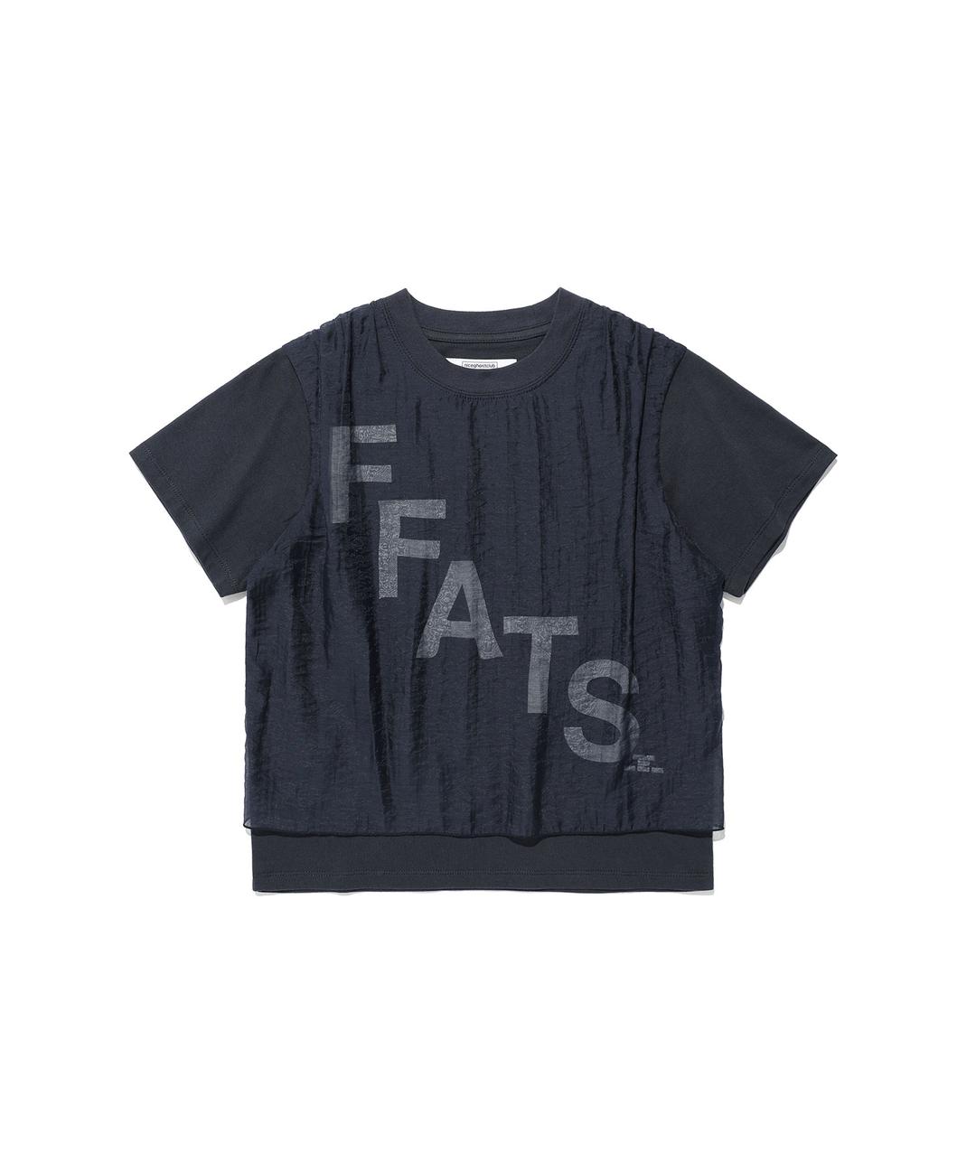 ffats logo layered sleeve tee[navy]