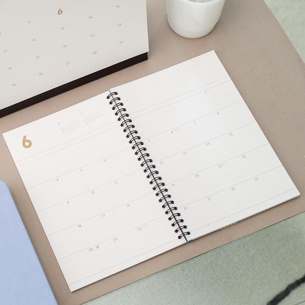 2024 먼슬리 플래너 스프링 직장인 회사 업무 다이어리 2024년 오피스 월간 스케줄러