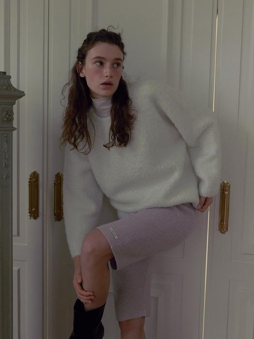 FURRY WOOL KNIT_IVORY