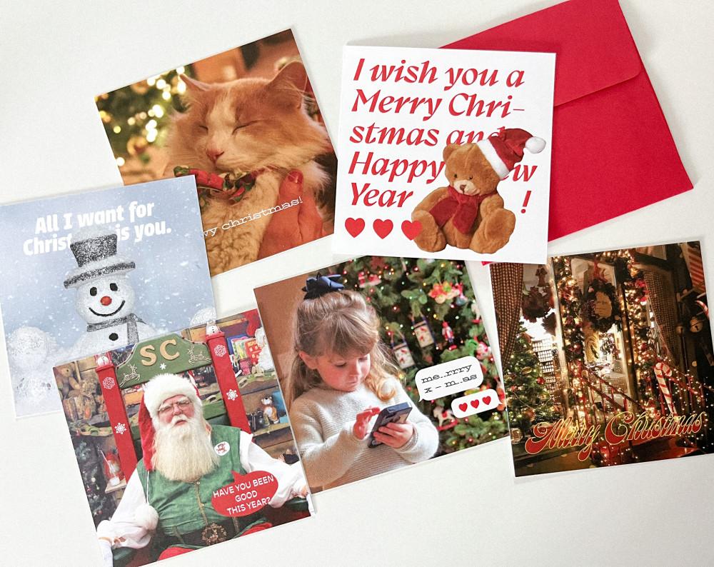 [페이지시즈닝] 크리스마스 미니카드 세트  크리스마스엽서  2023 크리스마스