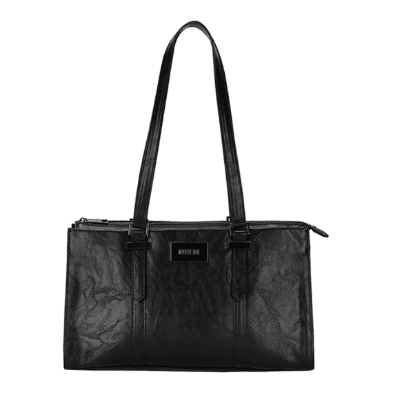 므넴 [mnem] leather shoulder bag