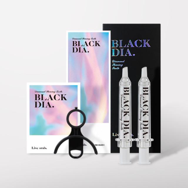 블랙다이아 셀프 치아 미백 화이트닝 2주분량 이빨 자가 치아미백기 겔 형태