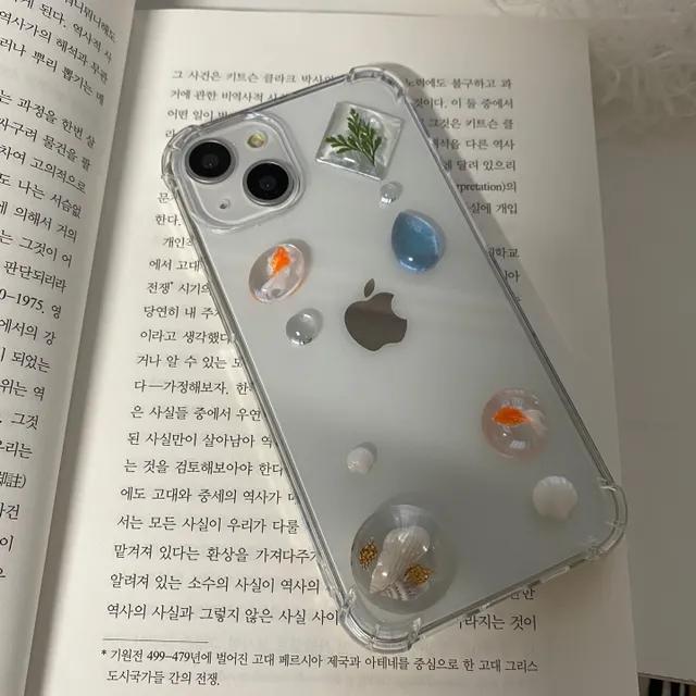 [핸드메이드] 청량한 여름 금붕어 레진 케이스(전기종제작)