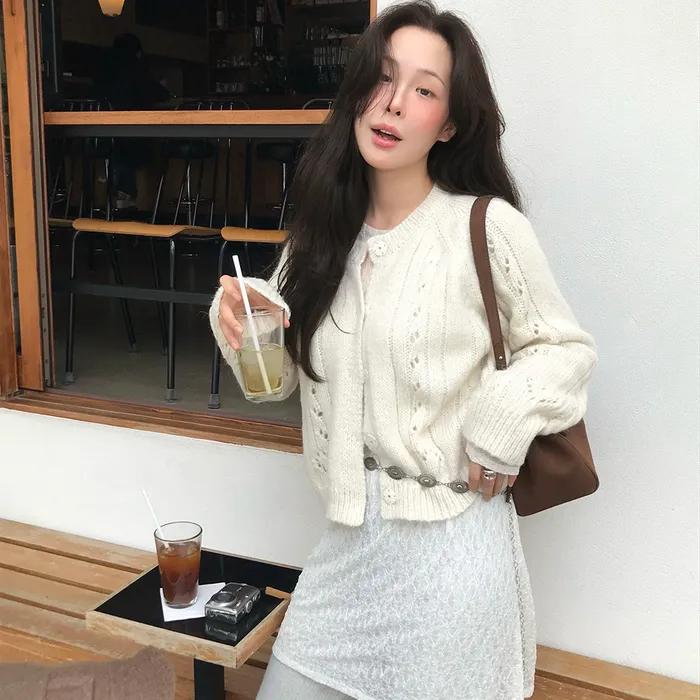 a love alpaca cardigan (ivory)