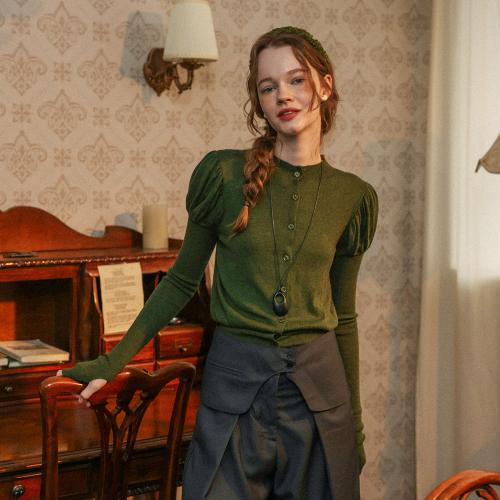 DD_Elegant autumn knit top_2color