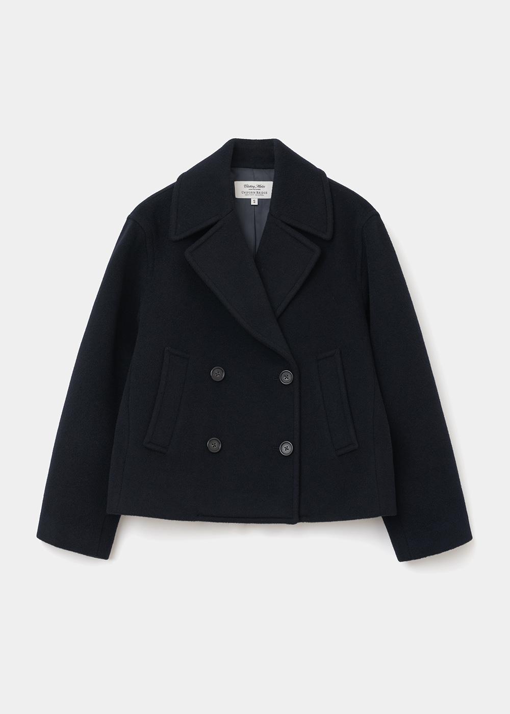 wool pea coat(womens) dark navy