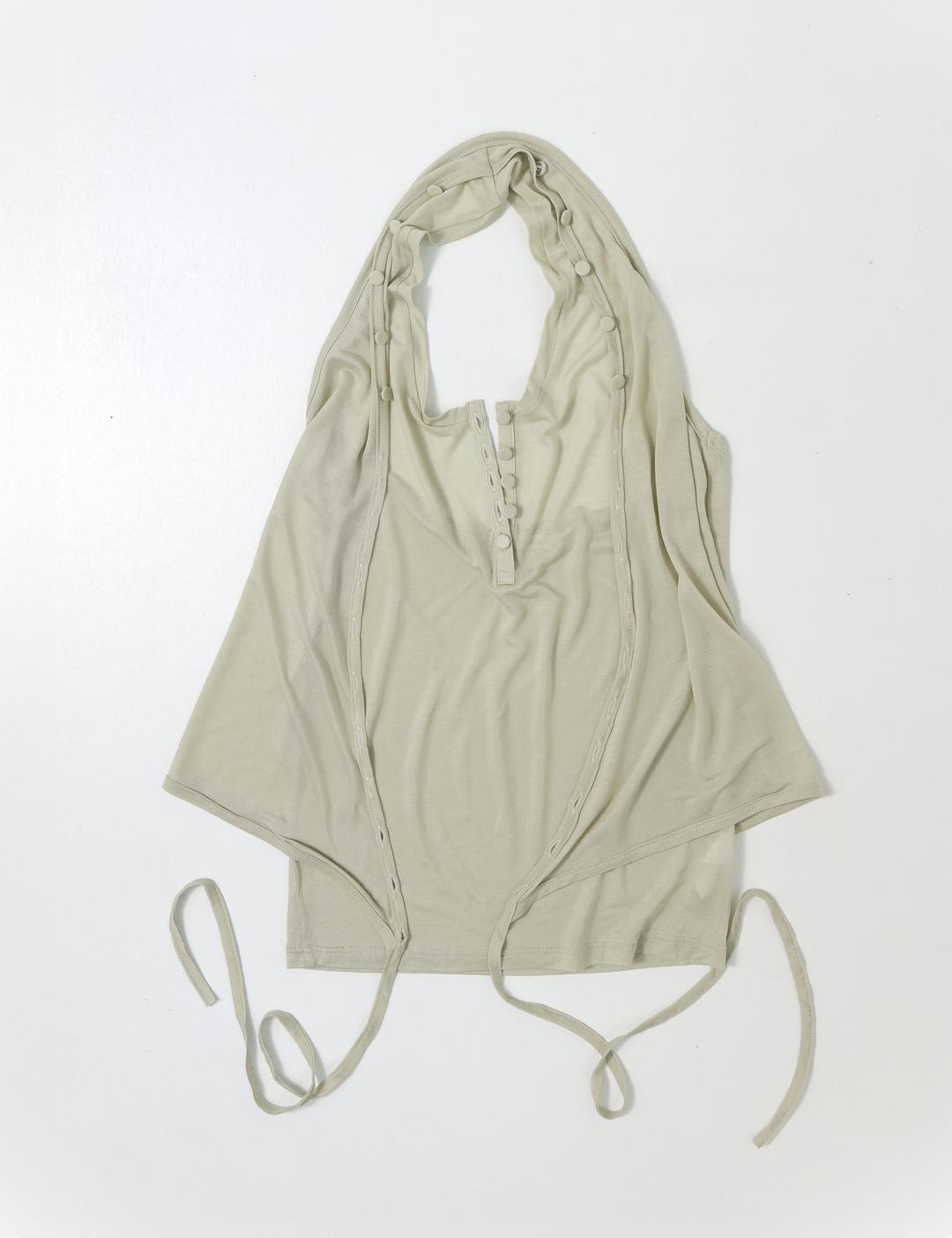 [03.15 예약발송]  Halter wrap sleeveless (yellow beige)