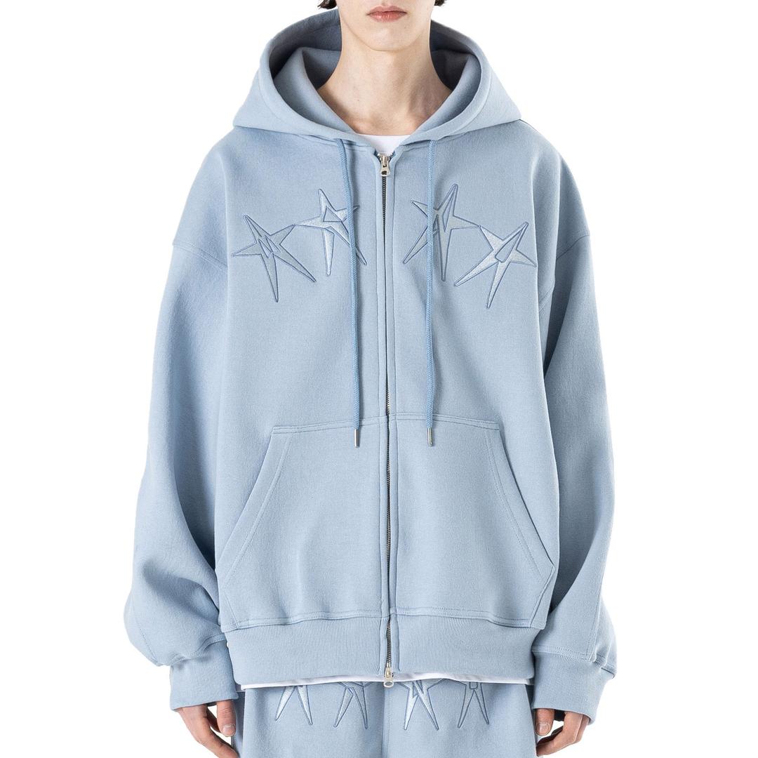 STAR LOGO HOODY ZIP-UP MSHZP001-BL