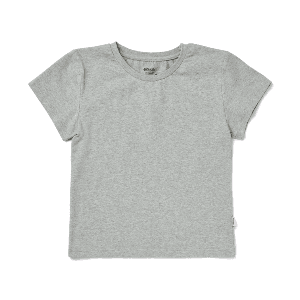 Crew Neck Basic Fitted T-shirt (Gray)