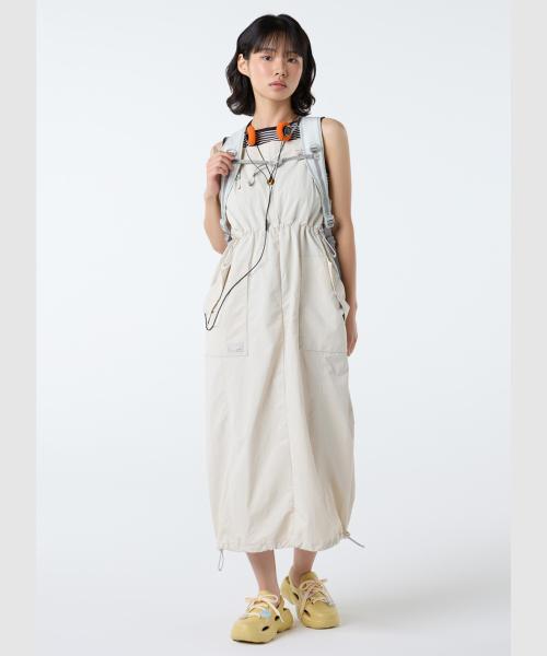 썬샤워 슬리브리스 우븐 원피스 베이지(UQ322COP71)