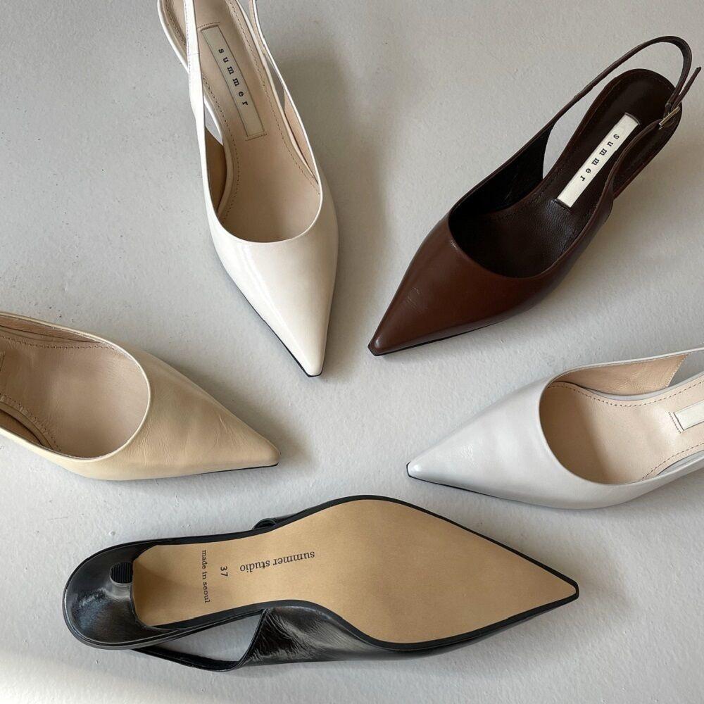 Signature middle heel slingback _ (5 colors)