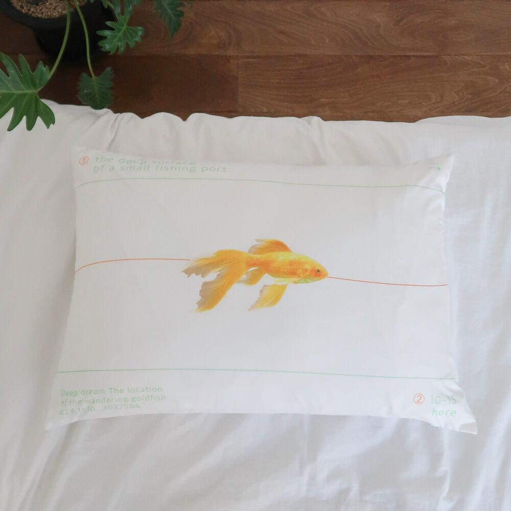 noon gold fish pillow cover