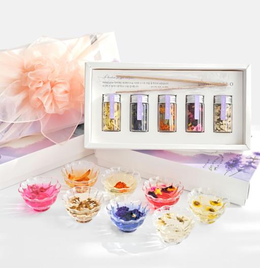 발렌타인데이🌸꽃차세트+집게+쇼핑백+카드🌸졸업 생일