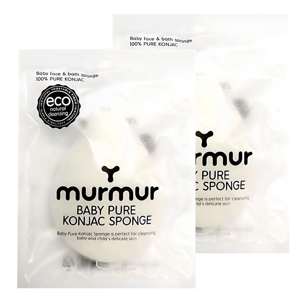 머머 베이비 퓨어 곤약 스폰지, 2개 - 목욕스펀지 | 쿠팡