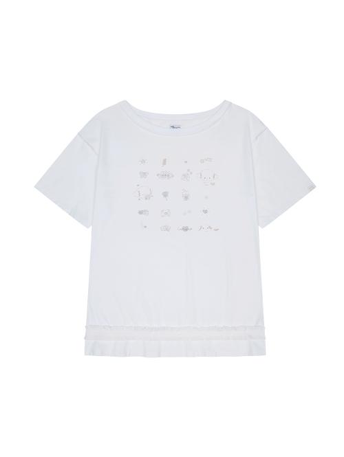 COGIMYUN OVERSIZED T-SHIRT [WHITE]