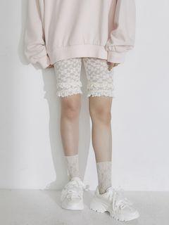 フリルレースバイカーショーツ