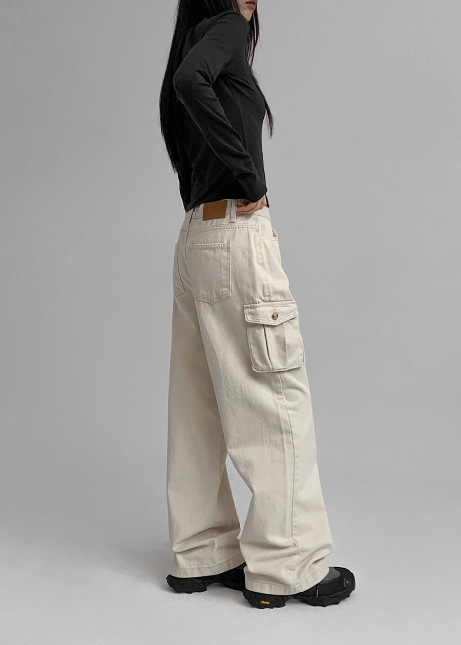 (UNISEX) 그라브 코튼 카고팬츠