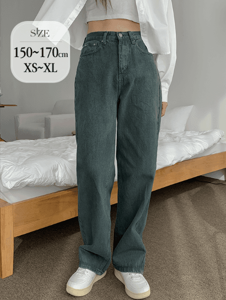 [컬러추가🌸솔트워싱]피그먼 와이드PT (데님코튼,난스판,YKK,팬츠)