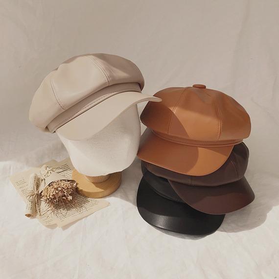 [무배]카노 레더헌팅캡(빵모자/팔각모/당일발송)