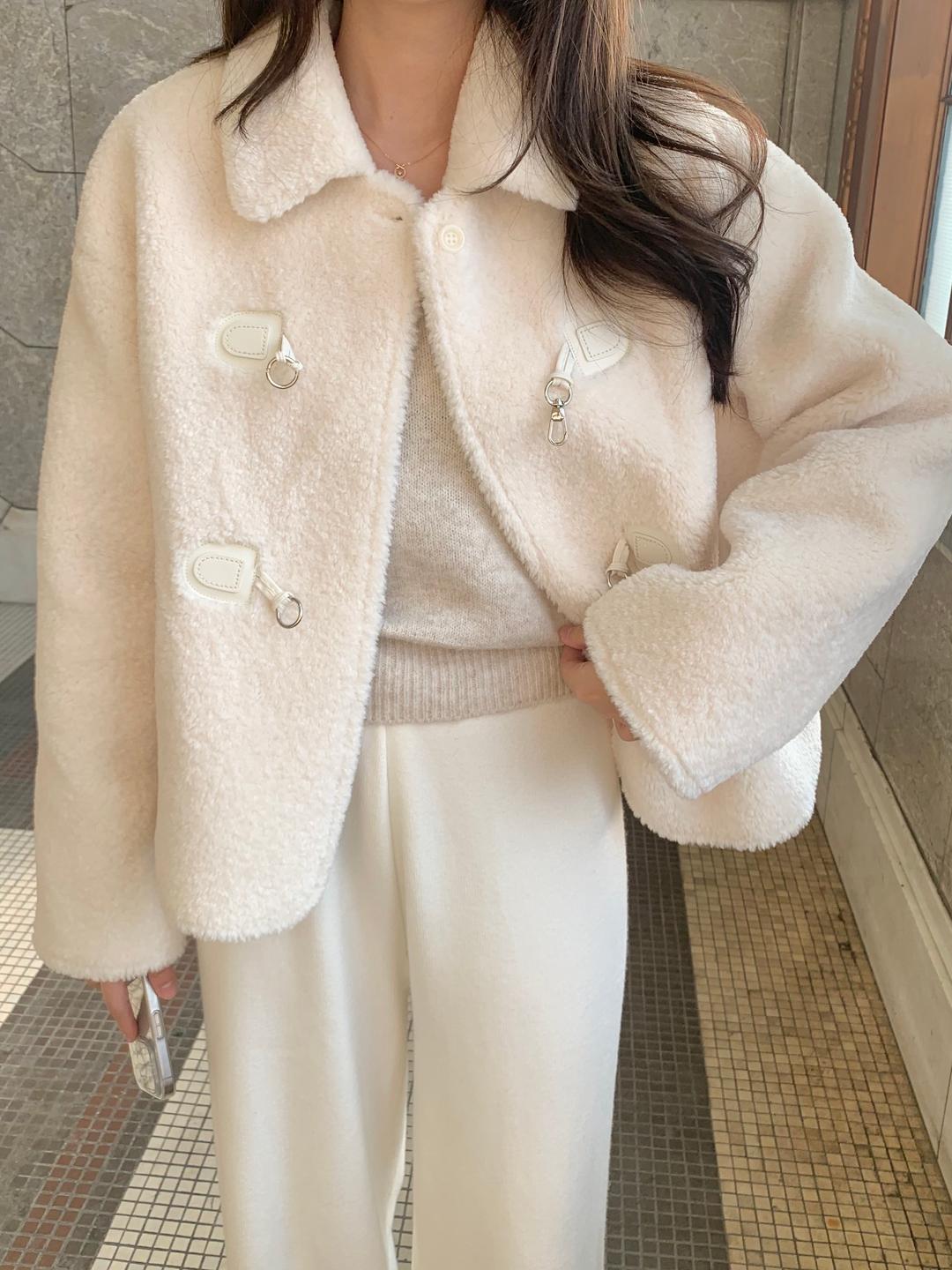 무스탕자켓 떡볶이 알파카 덤블 양털 자켓 뽀글이 시어링 퍼무스탕