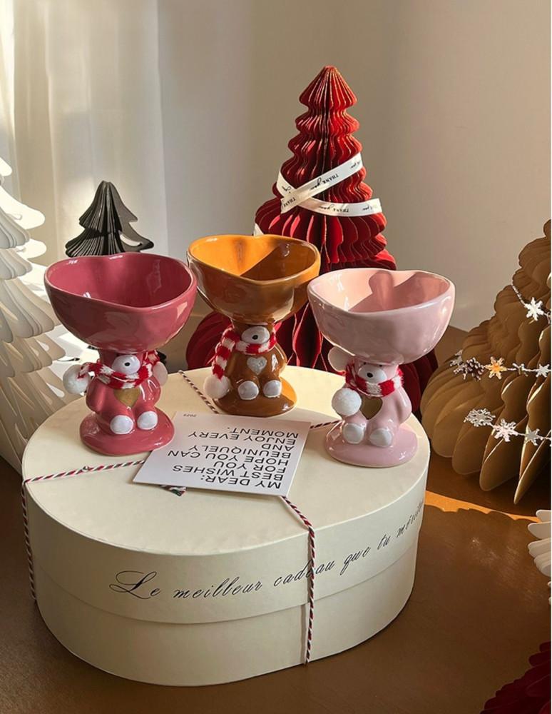 곰돌이컵 고블렛잔 곰돌이보울 곰돌이머그