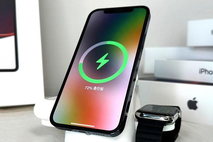 맥세이프 아이폰 애플워치 고속 무선 3in1 충전기