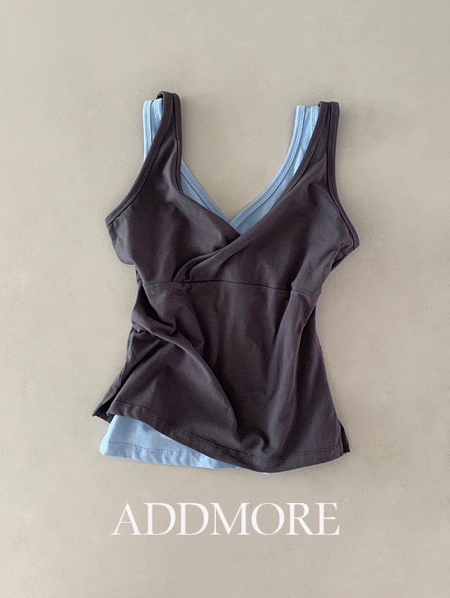 에드모어 [MADE] mts726 카일리 랩 브이넥 나시