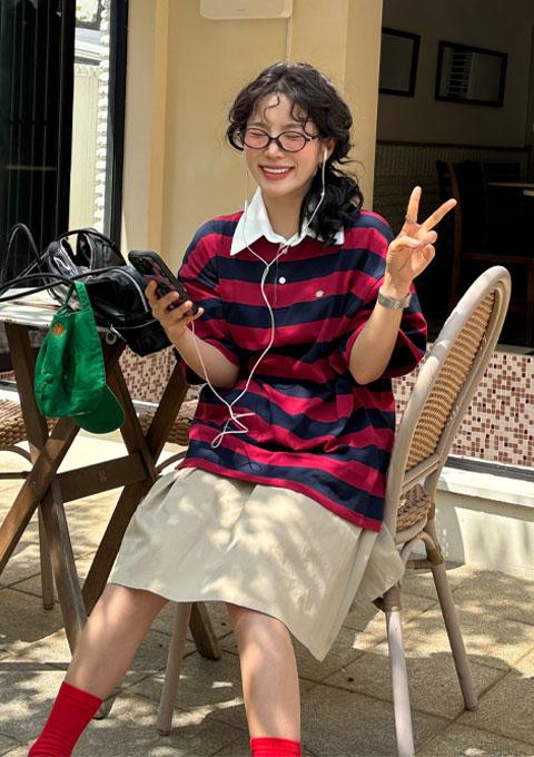 너드 단가라 카라 티셔츠 (3color) 주문폭주!!