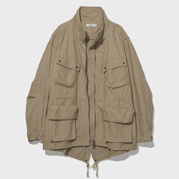 VTG Canvas Safari Field Jacket Beige