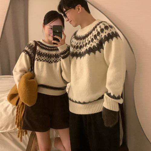 [커플] 노르딕커플니트