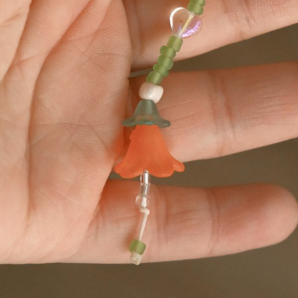 [strap keyring] 미니 능소화