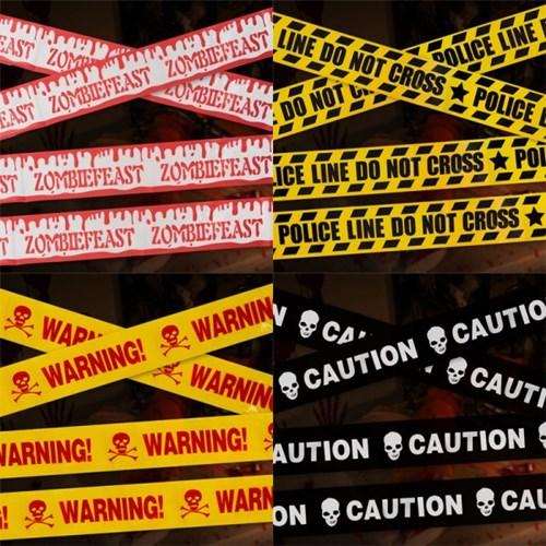 할로윈 워닝테잎장식 6m