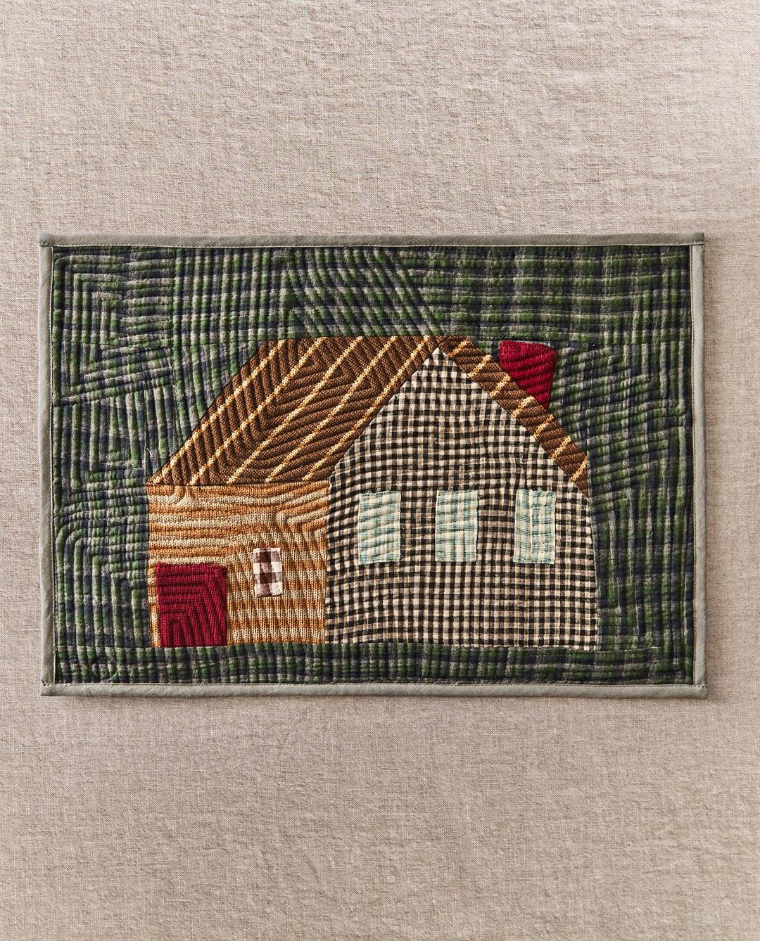 하우스 패치워크 테이블 매트