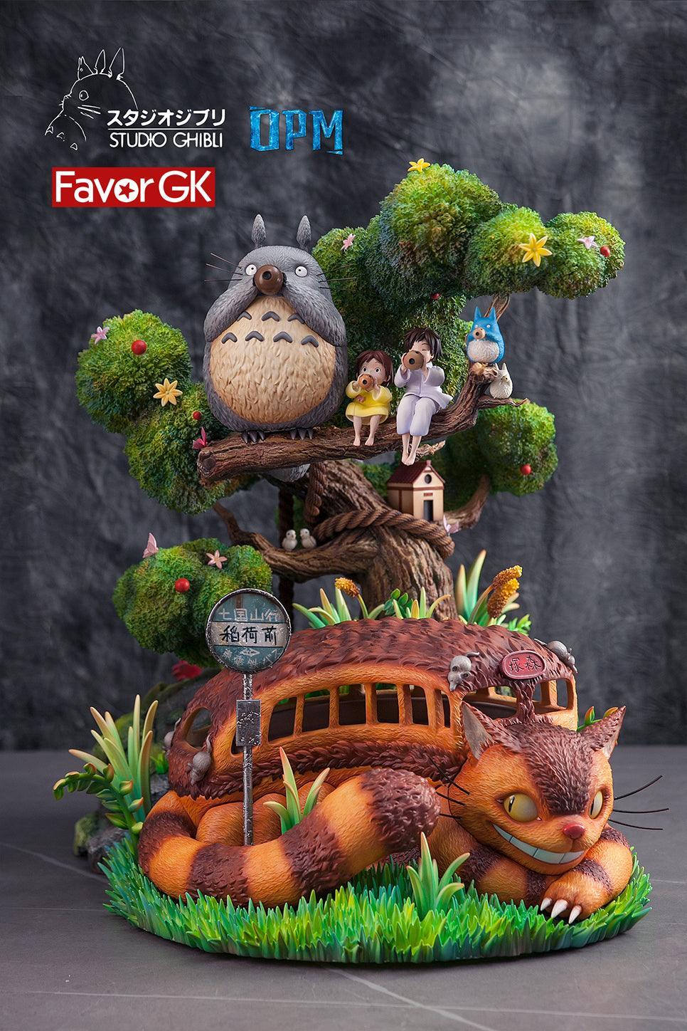 Hayao Miyazaki Movie Series My Neighbor Totoro with LED - My Neighbor Totoro Resin Statue - OPM-Studio [In Stock]