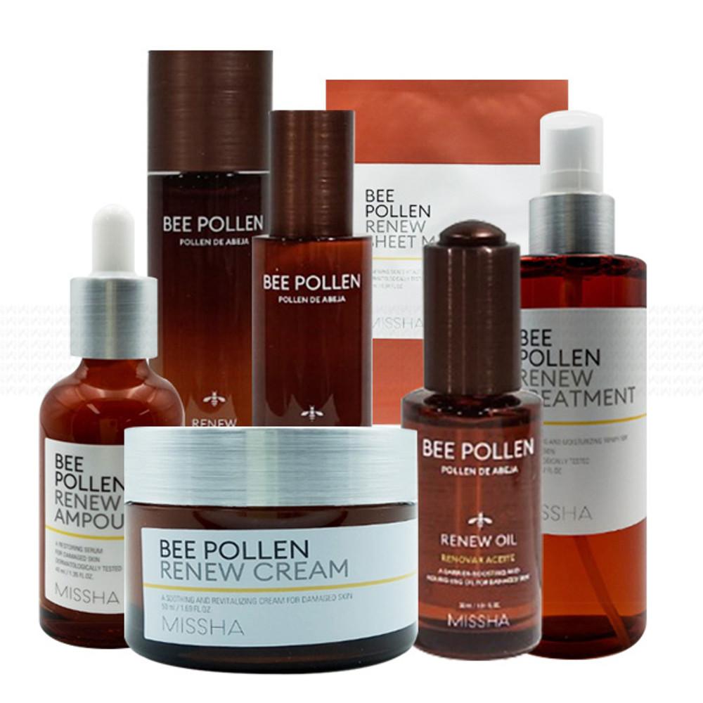 미샤 비폴렌 리뉴 앰풀러 크림 트리트먼트 마스크팩 9종 모음